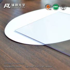 Chine feuille en plastique claire de polycarbonate d'esd de feuille de 20mm pour l'abri d'équipement de cleanroom fournisseur